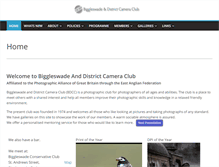 Tablet Screenshot of biggleswadecameraclub.co.uk